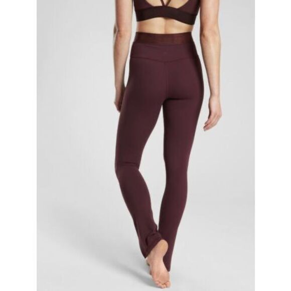 Athleta Aura Split Pant in Powervita Burgundy Size S - Picture 3 of 9